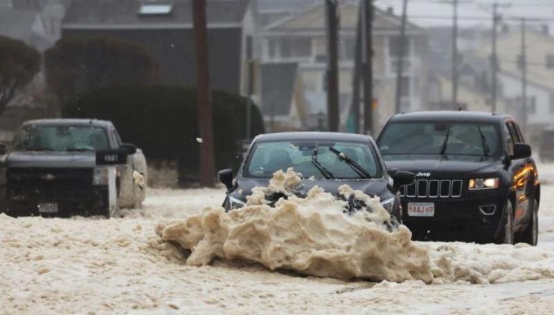 Inundaciones por espuma en Estados Unidos