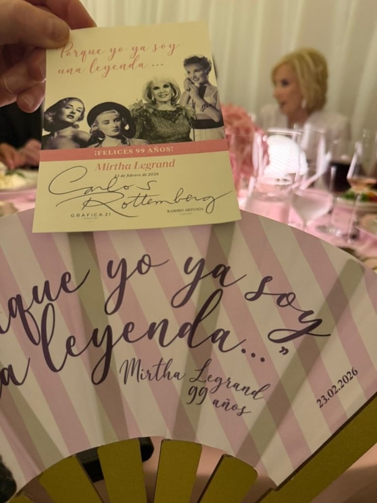 Invitación al cumpleaños de Mirtha (Gentileza Clarín)