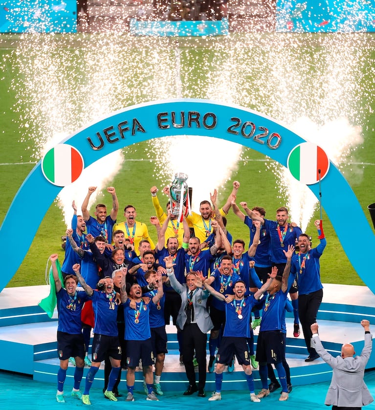 Italia, el campeón defensor de la Eurocopa. EFE/EPA/Catherine Ivill / POOL
