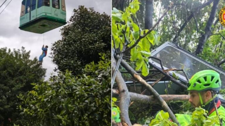 Italia: se cayó un teleférico en Nápoles y hay al menos tres muertos