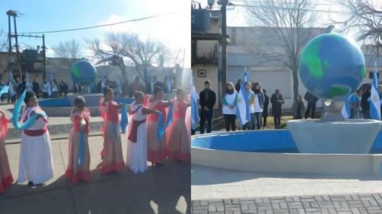 Izaron la bandera británica de Malvinas en una plaza de Santa Fe