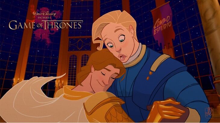 Jaime Lannister y Brienne.