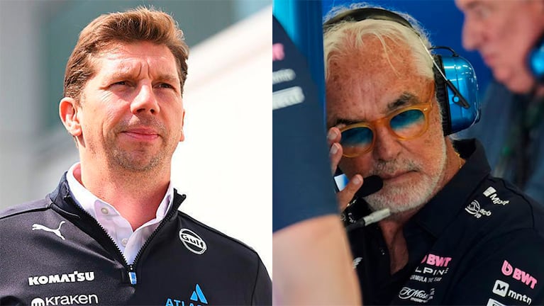 James Vowles y Flavio Briatore.