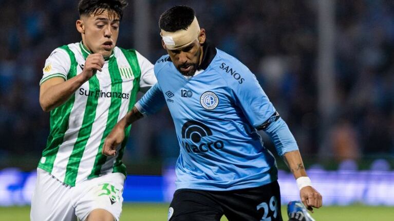 Jara sufrió un corte en la cabeza en el triunfo contra Banfield.