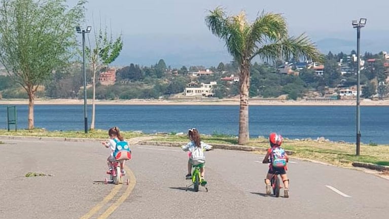 Jardín sobre ruedas en Carlos Paz: una maestra se reinventó tras siete meses sin actividad