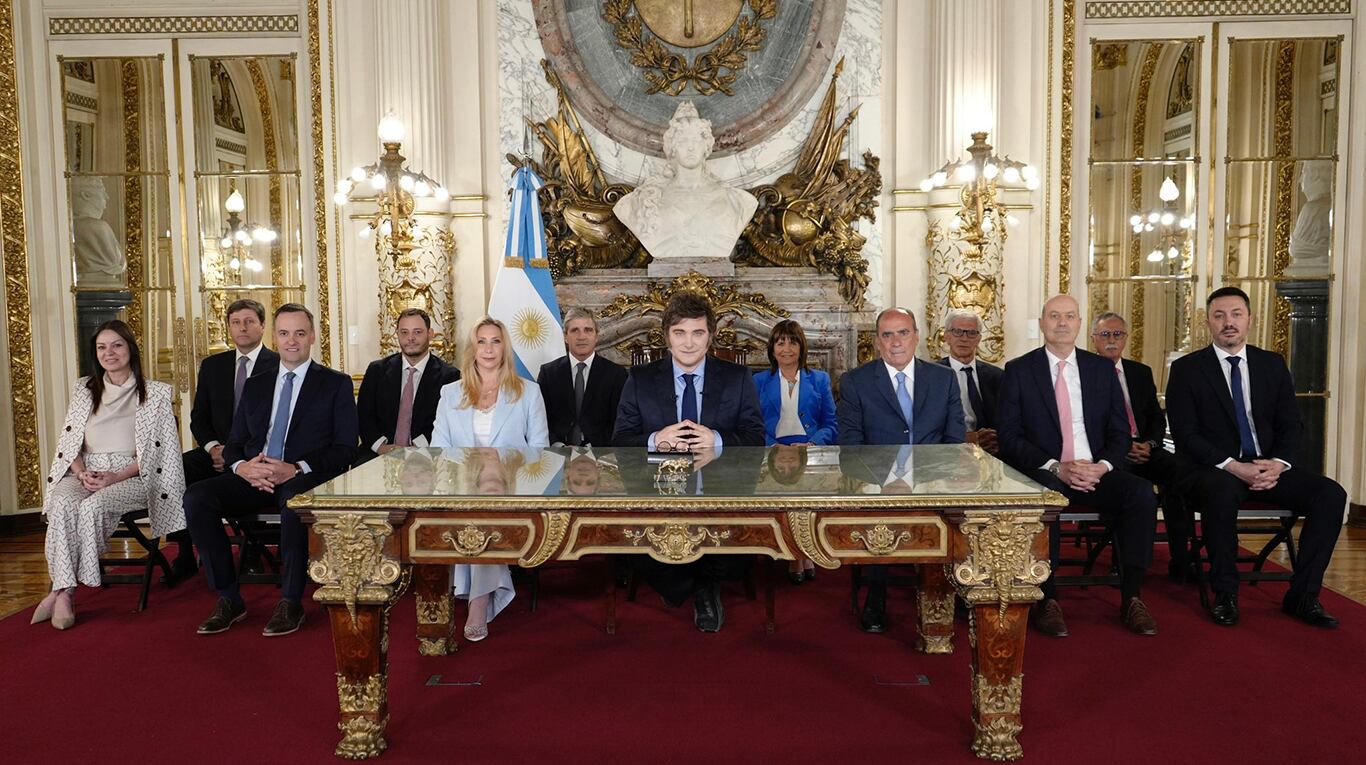 Javier Milei brindó un mensaje en cadena nacional a un año de gobierno (Foto: Presidencia).