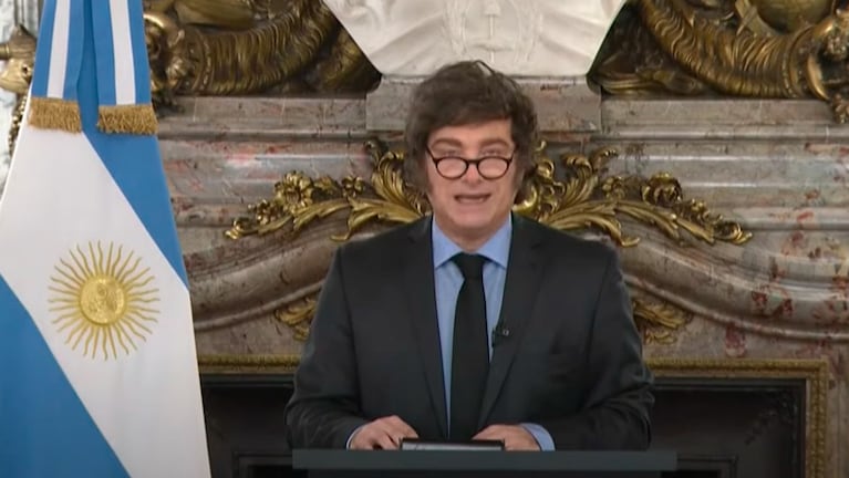 javier milei cadena nacional