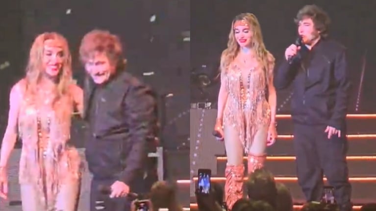 Javier Milei cantó El Rock del Gato junto a Fátima en Mar del Plata.