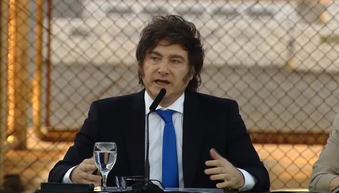 Javier Milei en el Complejo Penitenciario de Ezeiza.