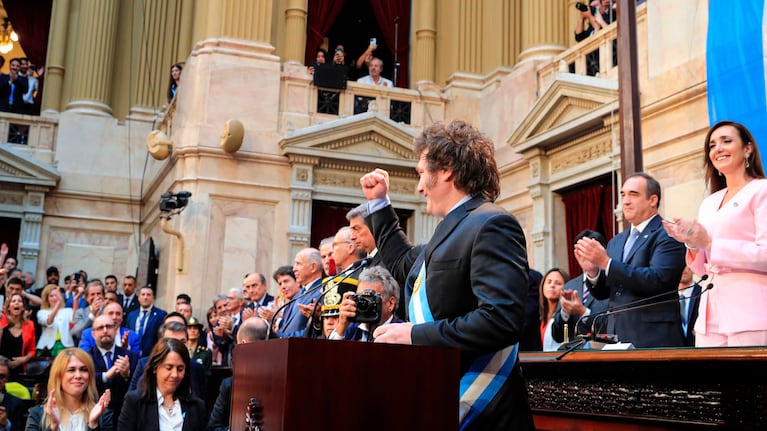 Javier Milei en el Congreso (Foto: Presidencia)