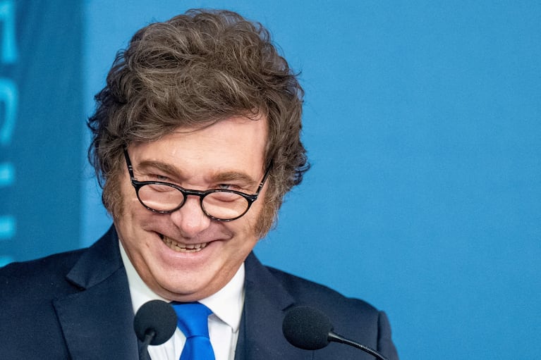 Javier Milei en Estados Unidos. (Gentileza Reuters).