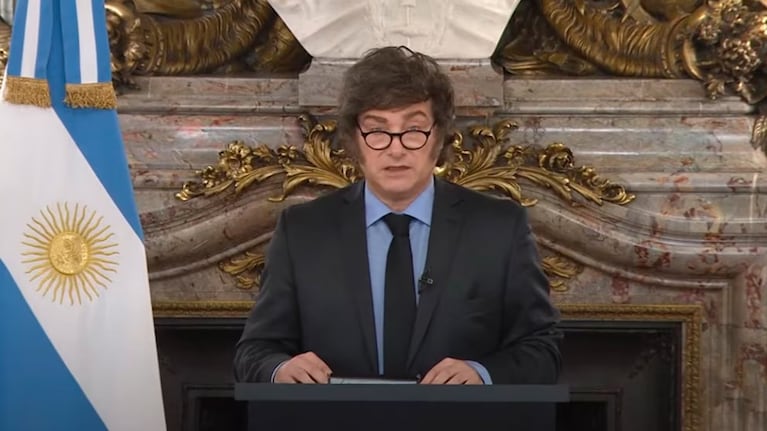 Javier Milei en la Casa Rosada.