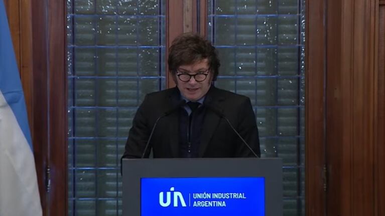 Javier Milei en la UIA (Captura YouTube)