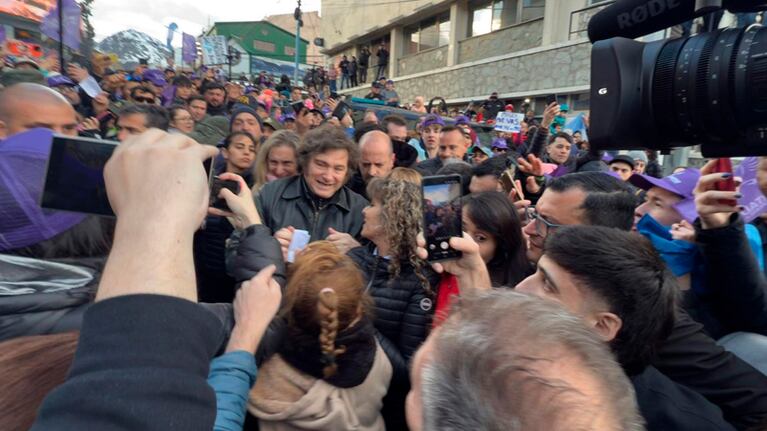Javier Milei en Ushuaia.