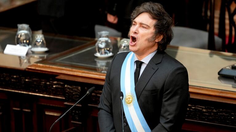 Javier Milei presentó el Presupuesto 2025 en el Congreso.