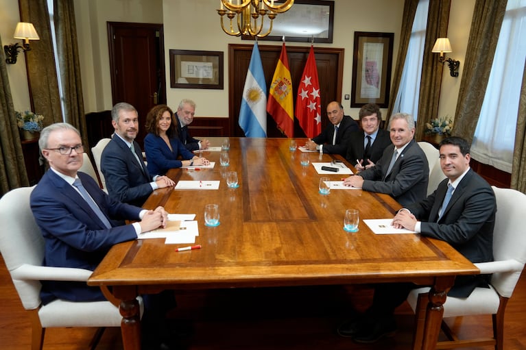 Javier Milei se reunió con la presidenta de la Comunidad de Madrid, Isabel Díaz Ayuso.
