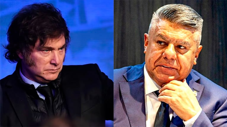 Javier Milei y Claudio Tapia.