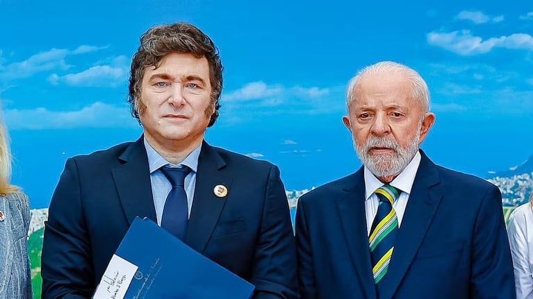 Javier Milei y Lula da Silva (Foto: Reuters/Archivo)
