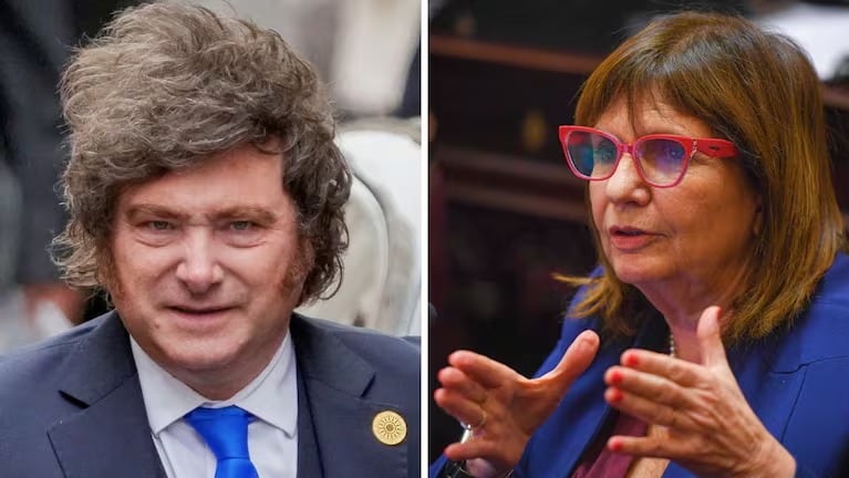 Javier Milei y Patricia Bullrich.