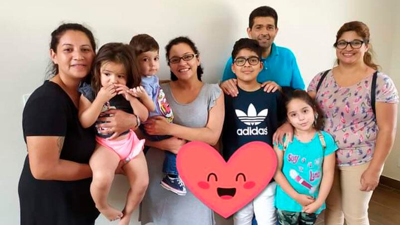 Jeremías se encuentra muy bien junto a su familia. 