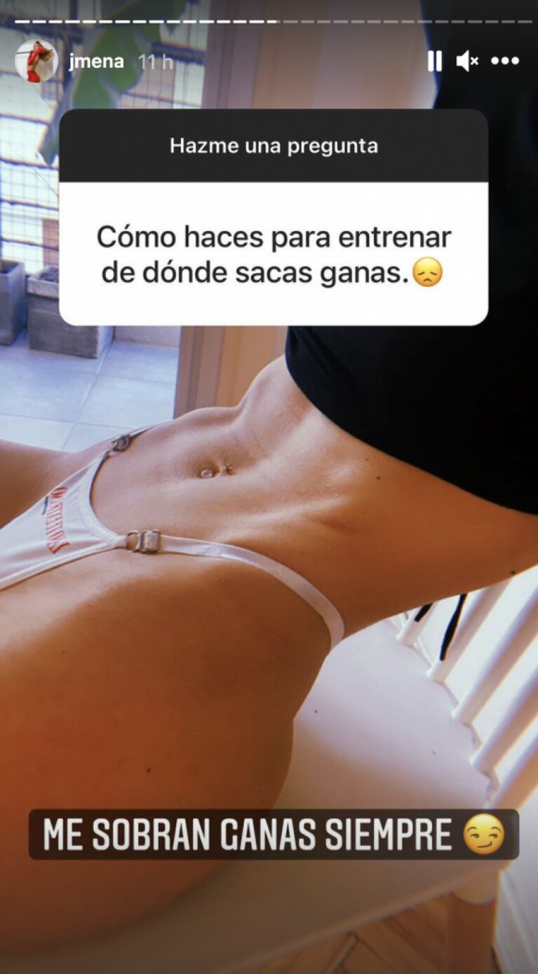 Jimena Barón aclaró si es verdad que se operó los abdominales