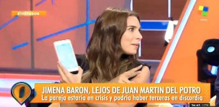 Jimena Barón descargó todo su enojo en las redes sociales
