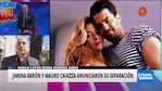 Jimena Barón y Mauro Caiazza se separaron por video