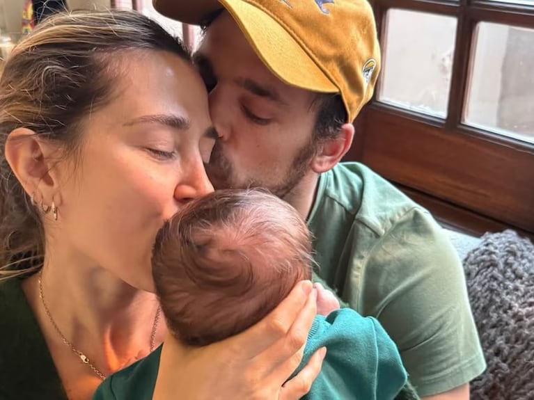 Jimena Barón y su familia.