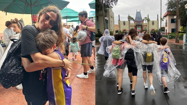 Jimena Barón y su familia fueron sorprendidos por el huracán Milton en Disney.