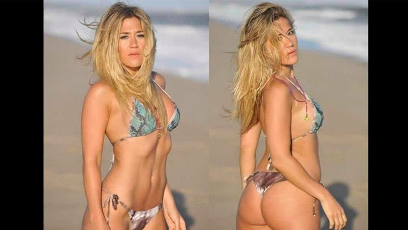 Jimena en la playa