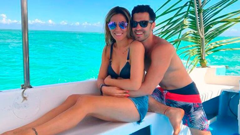 Jimena y Mauro se fueron de vacaciones al Caribe.