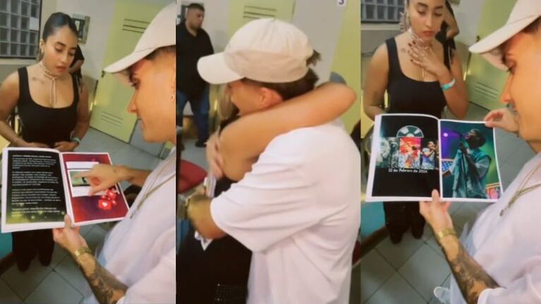 Joaco Martín se emocionó con un regalo único de una fan.