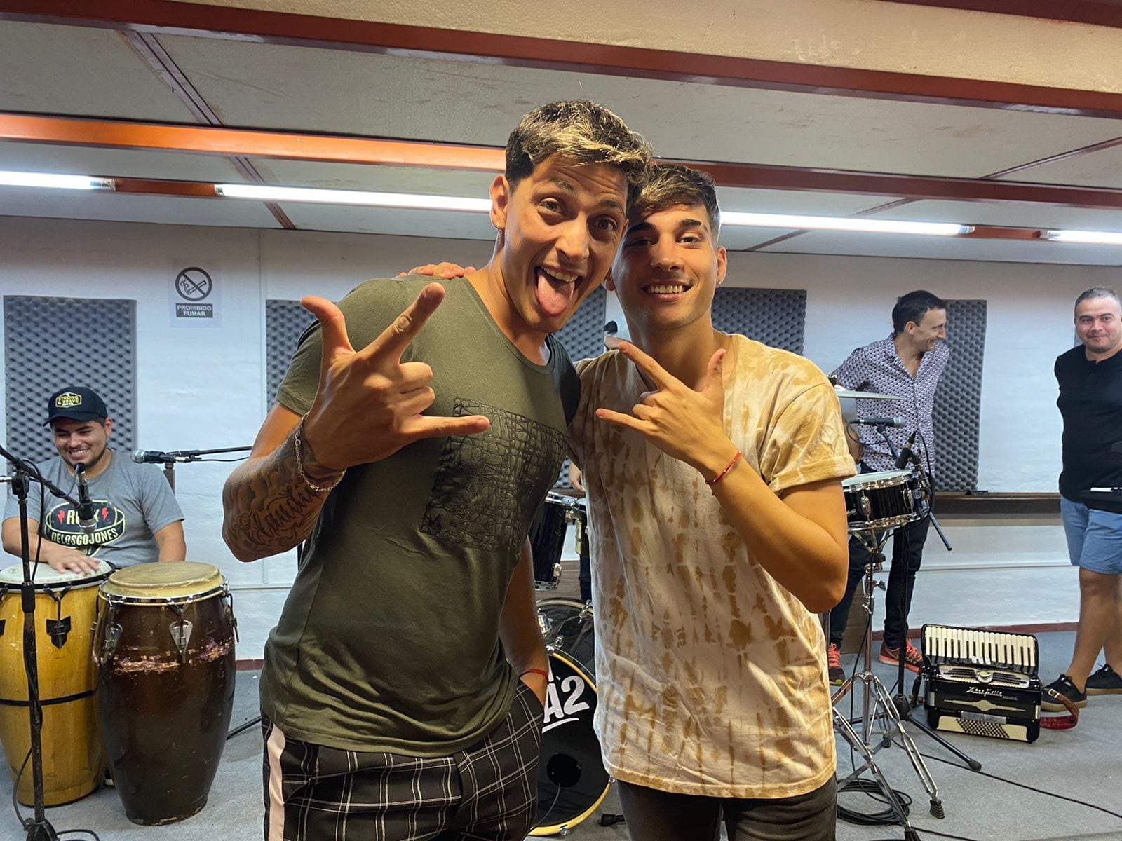 Joaco Martín y Fer Olmedo se preparan para su primer festival.