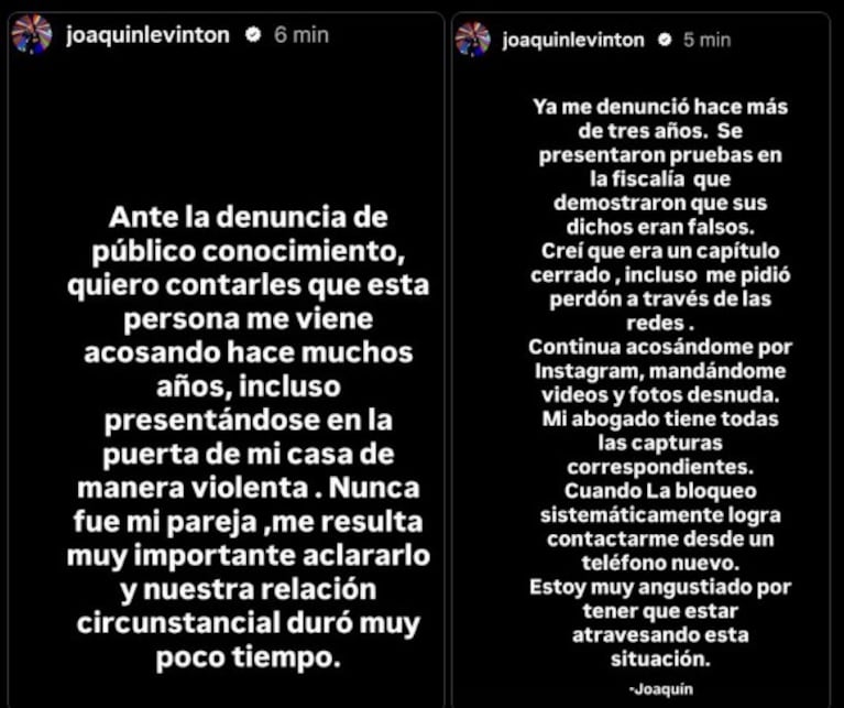Joaquín Levinton negó la denuncia por abuso y aseguró que es víctima de acoso: el duro descargo