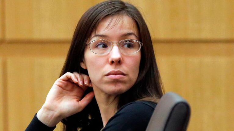 Jodi Arias cuando fue a juicio por matar a su novio.