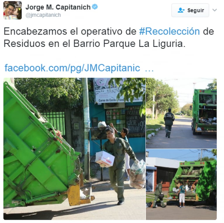 Jorge Capitanich salió a limpiar las calles