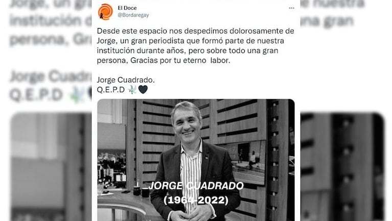 Jorge Cuadrado fue víctima de una cruel y falsa serie de tuits sobre su muerte