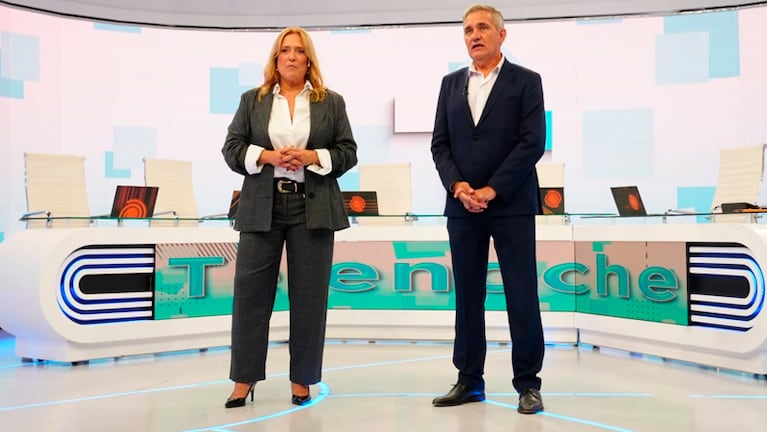 Jorge Cuadrado junto a Laura González, la nueva dupla de Telenoche.