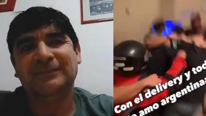 Jorge Villalba se hizo viral tras festejar la victoria de Argentina con los clientes