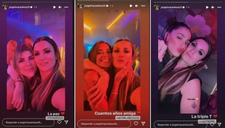 Jorgelina Cardoso publicó una foto con Tini: la buena onda entre las mujeres de la Scaloneta