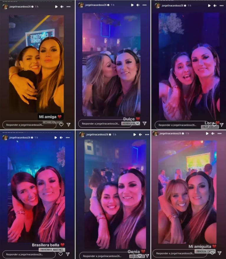 Jorgelina Cardoso publicó una foto con Tini: la buena onda entre las mujeres de la Scaloneta