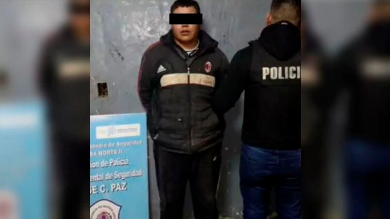 José "Chucky" Corbalán, el primer detenido por el cuádruple asesinato en José C. Paz. Foto: TN.