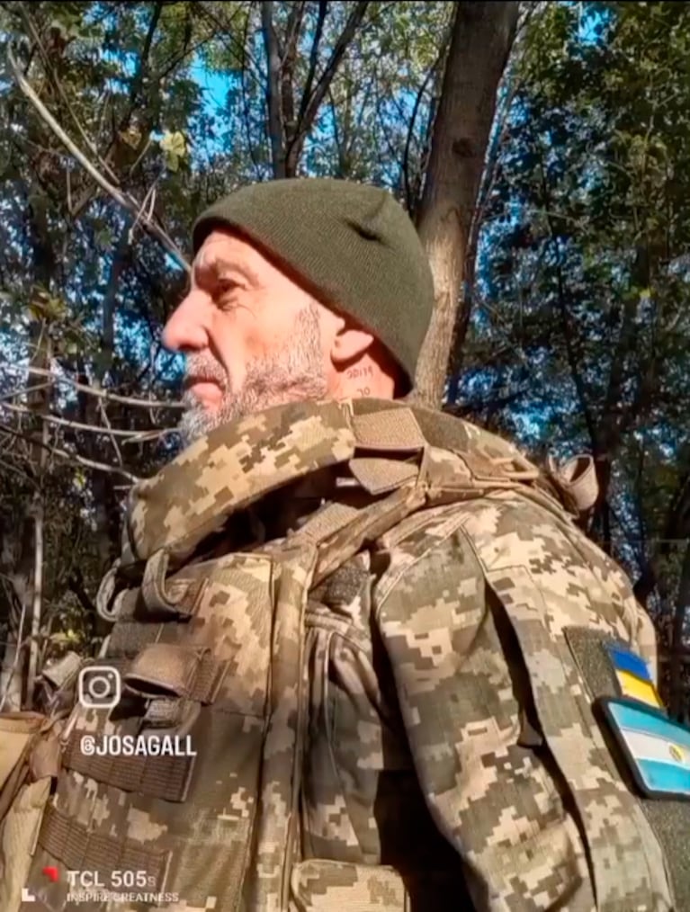 José Gallardo en una de sus imágenes en Ucrania.