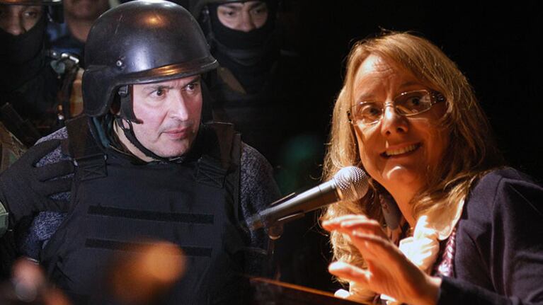 José López y Alicia Kirchner, habituales visitantes del convento.
