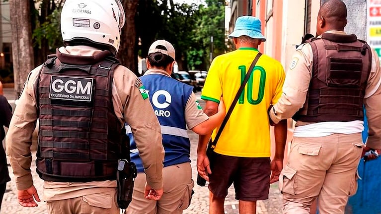 José Luis Haile fue retirado por la Policía.