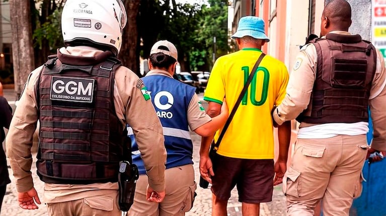 José Luis Haile fue retirado por la Policía.