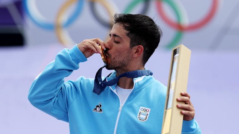 José Maligno Torres, ganador del oro olímpico en BMX freestyle. / Foto AP