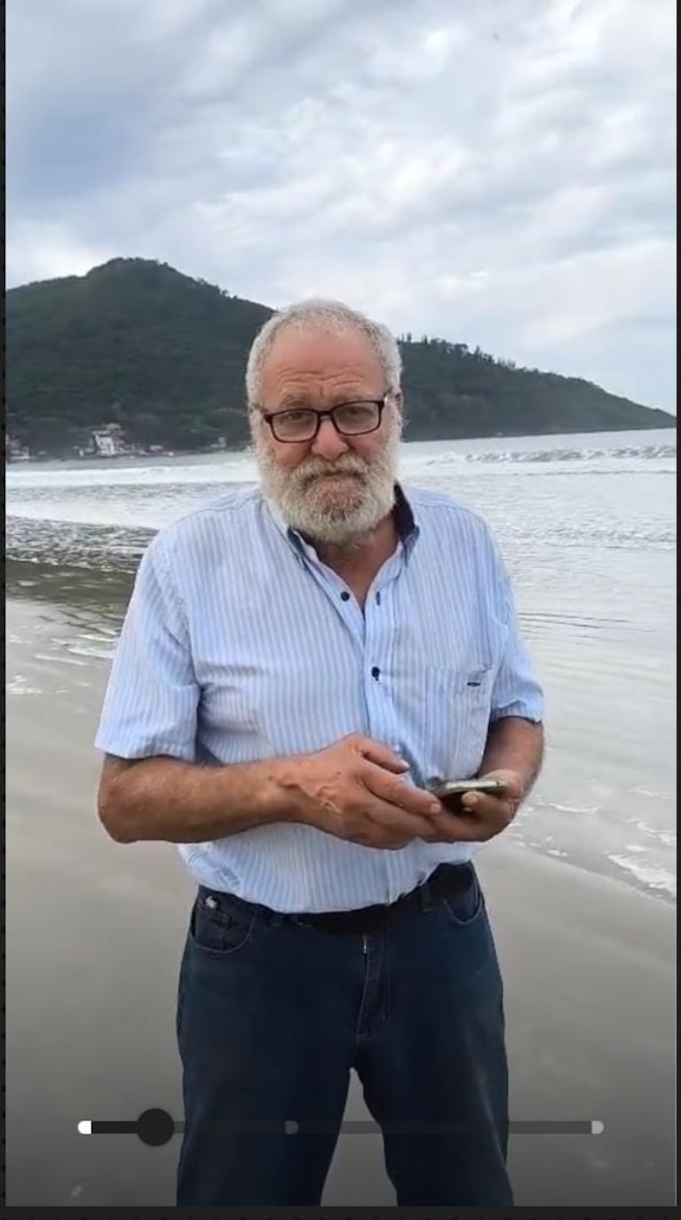 José María, el ingeniero agropecuario que desapareció en Brasil. (Imagen que le envió a sus familiares antes de extraviarse).