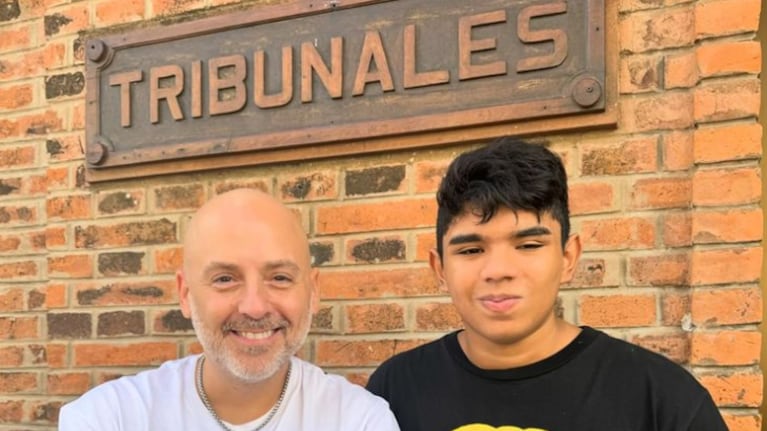 José María Muscari y su hijo Lucio celebraron la adopción plena.