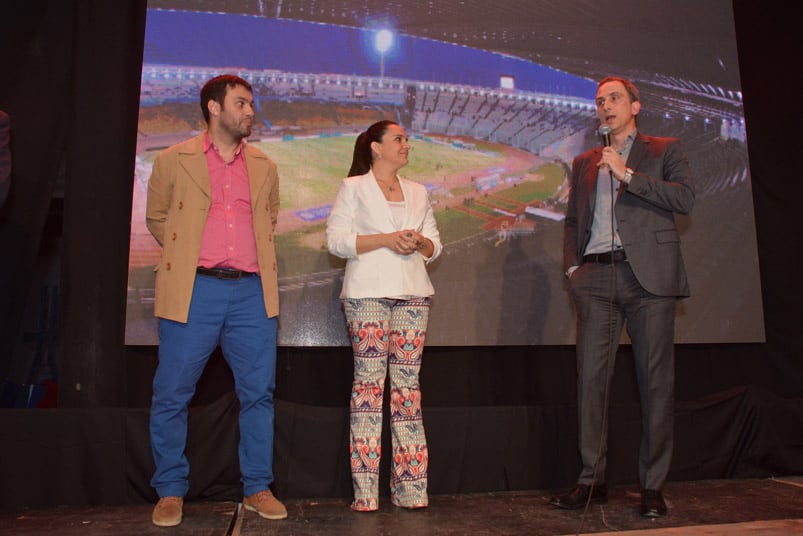 José Sosa, Alejandra Bellini y el gerente general de ElDoce, Ricardo Blanco. Foto: Sergio Díaz.